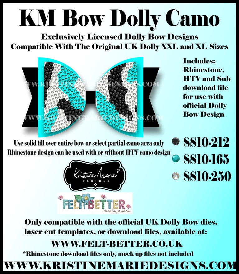 KM Bow Dolly Camo – Kristine Marie Designs km-bow-dolly-camo-kristine-marie-designs