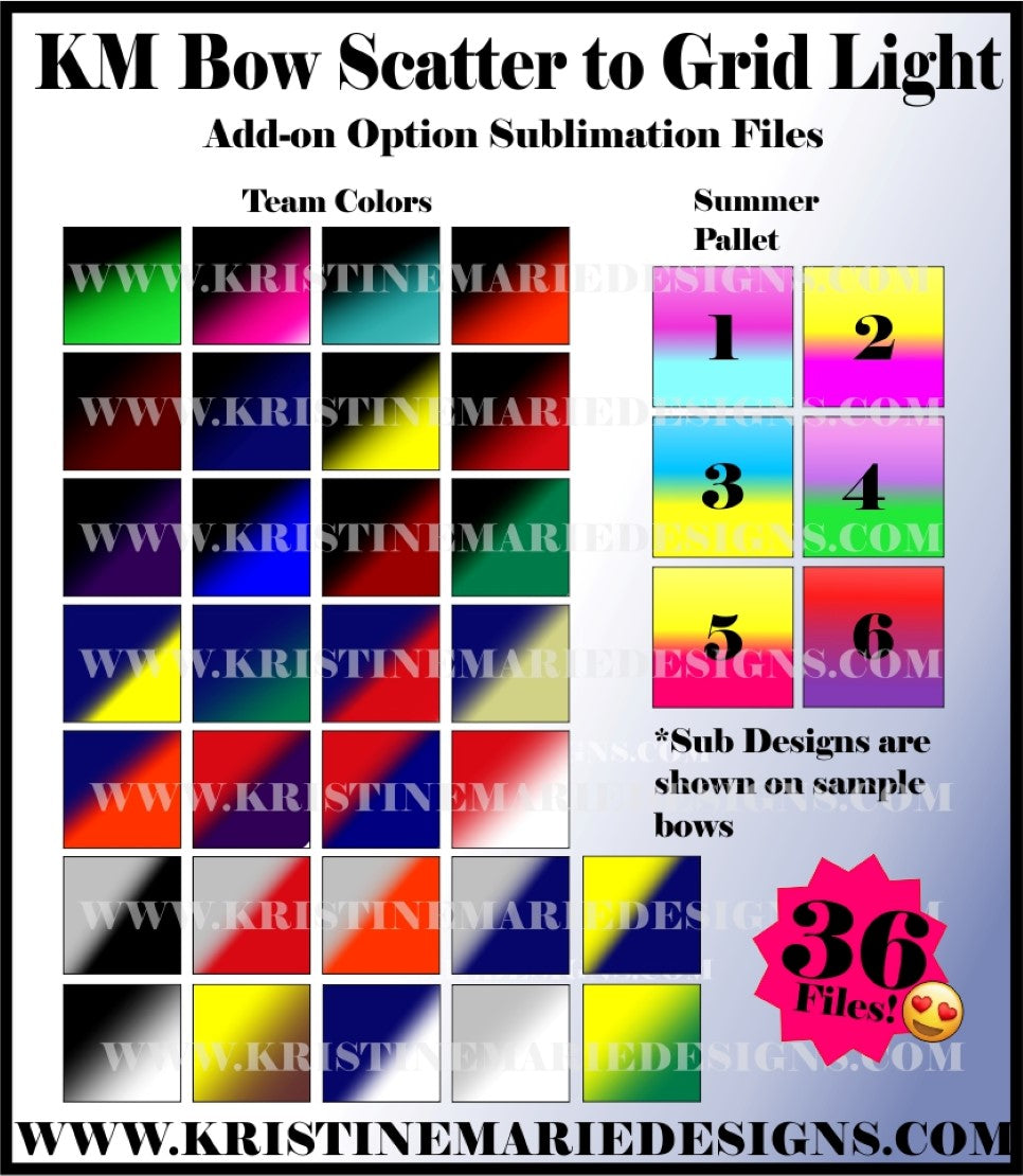 KM Bow Scatter to Grid Light – Kristine Marie Designs